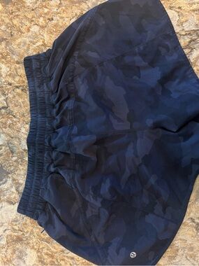 lululemon athletica Navy/Black Camo Athletic Shorts